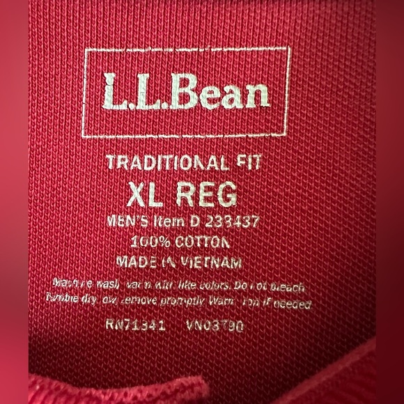 L.L. Bean Men’s Polo Shirts Size XL Red, Orange, Yellow Cotton Bundle of 3 - Picture 3 of 9